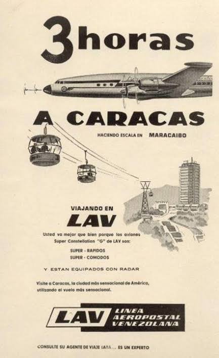Línea Aeropostal Venezolana — 3 horas a Caracas ad